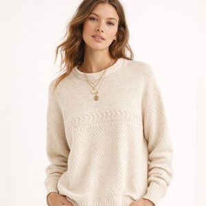 Vintage White Knit Sweater